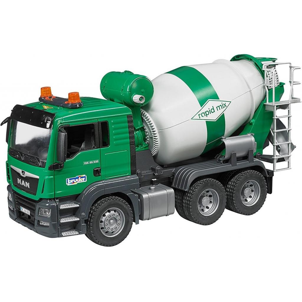 Спецтехніка Bruder Бетономішалка MAN TGS 1:16 зелена (03710) - зображення 6