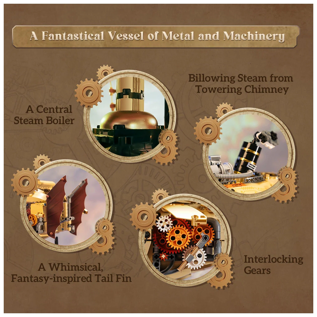 Конструктор Pantasy Original Дирижабль Steampunk (85021) - зображення 3