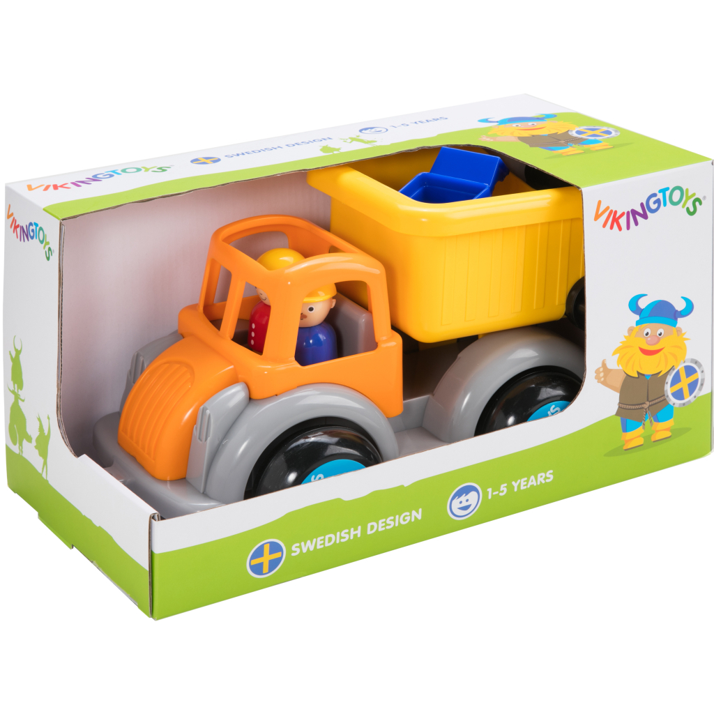 Спецтехніка Viking Toys Вантажівка сміттєвіз з фігуркою (781256) - зображення 1