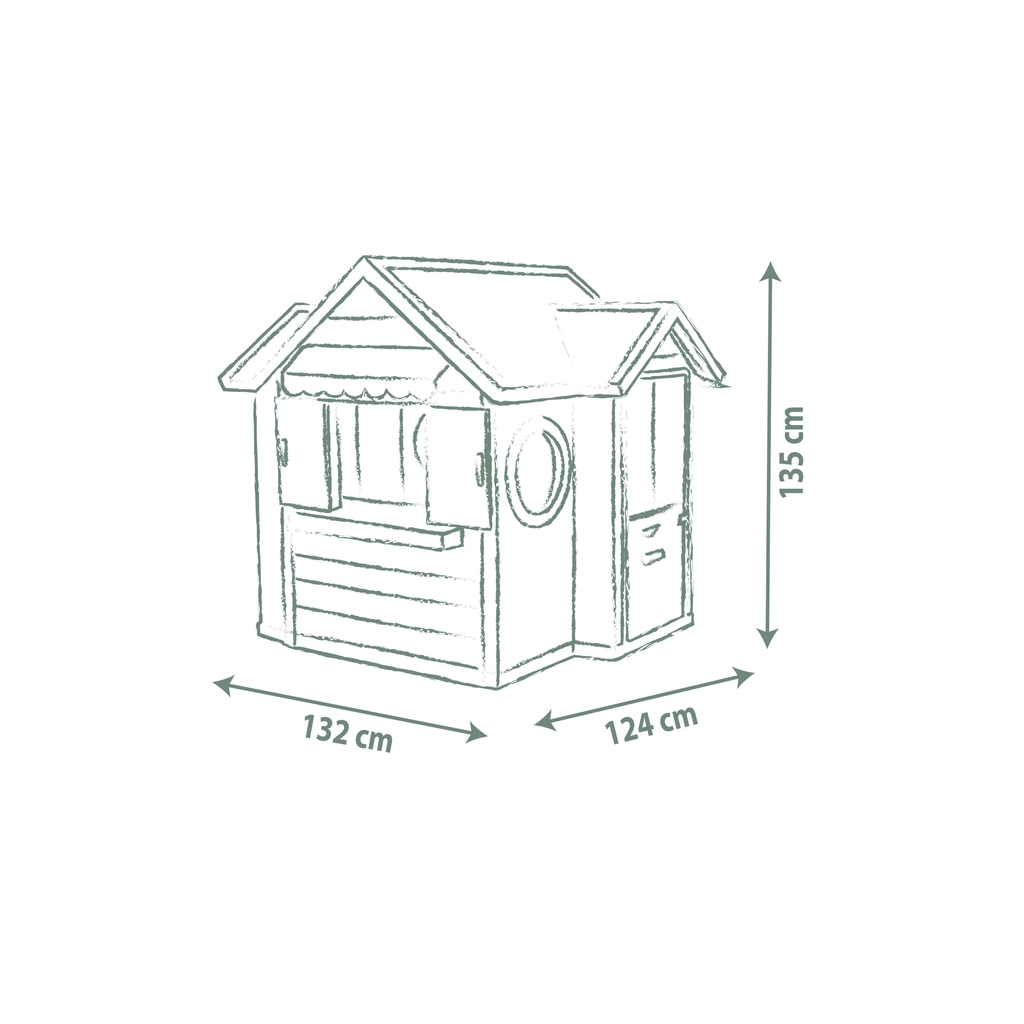 Ігровий будиночок Smoby Life "Шеф Хауз" з кухнею, касою, наб. посуду та аксесуарами (7600810407) - зображення 5