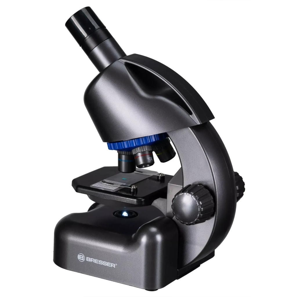 Мікроскоп Bresser Junior CM-04 100x-900x Black з набором для дослідів і адаптером для смартфона (14951) (931504) - зображення 4