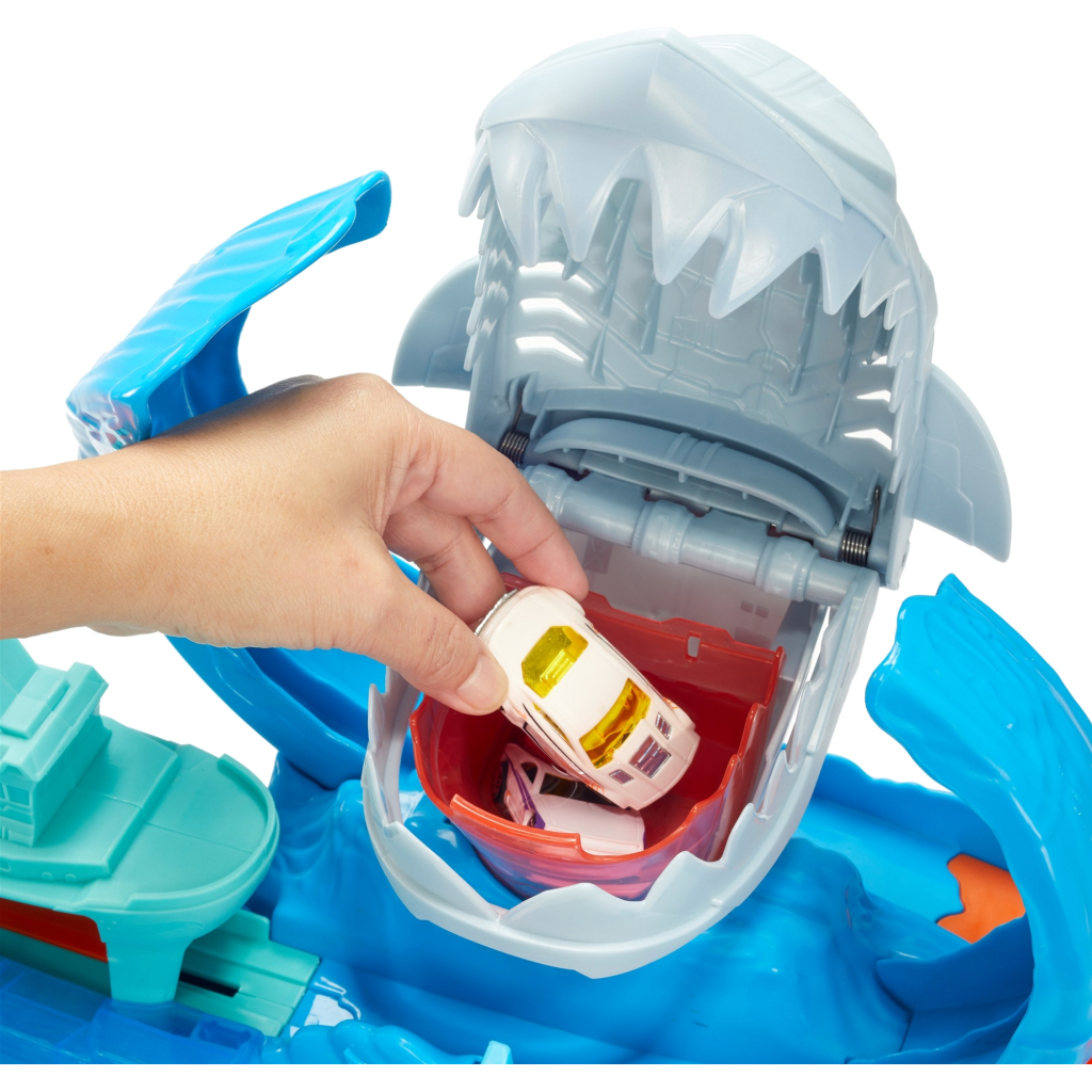 Автотрек Hot Wheels Голодна Акула-робот із серії "Зміни колір" (GJL12) - изображение 8