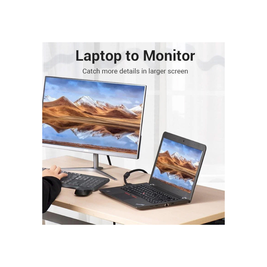 Кабель мультимедійний DVI M to DVI M 8.0m 24+1pin 2K60Hz ferrite Vention (EAEBK) - зображення 7