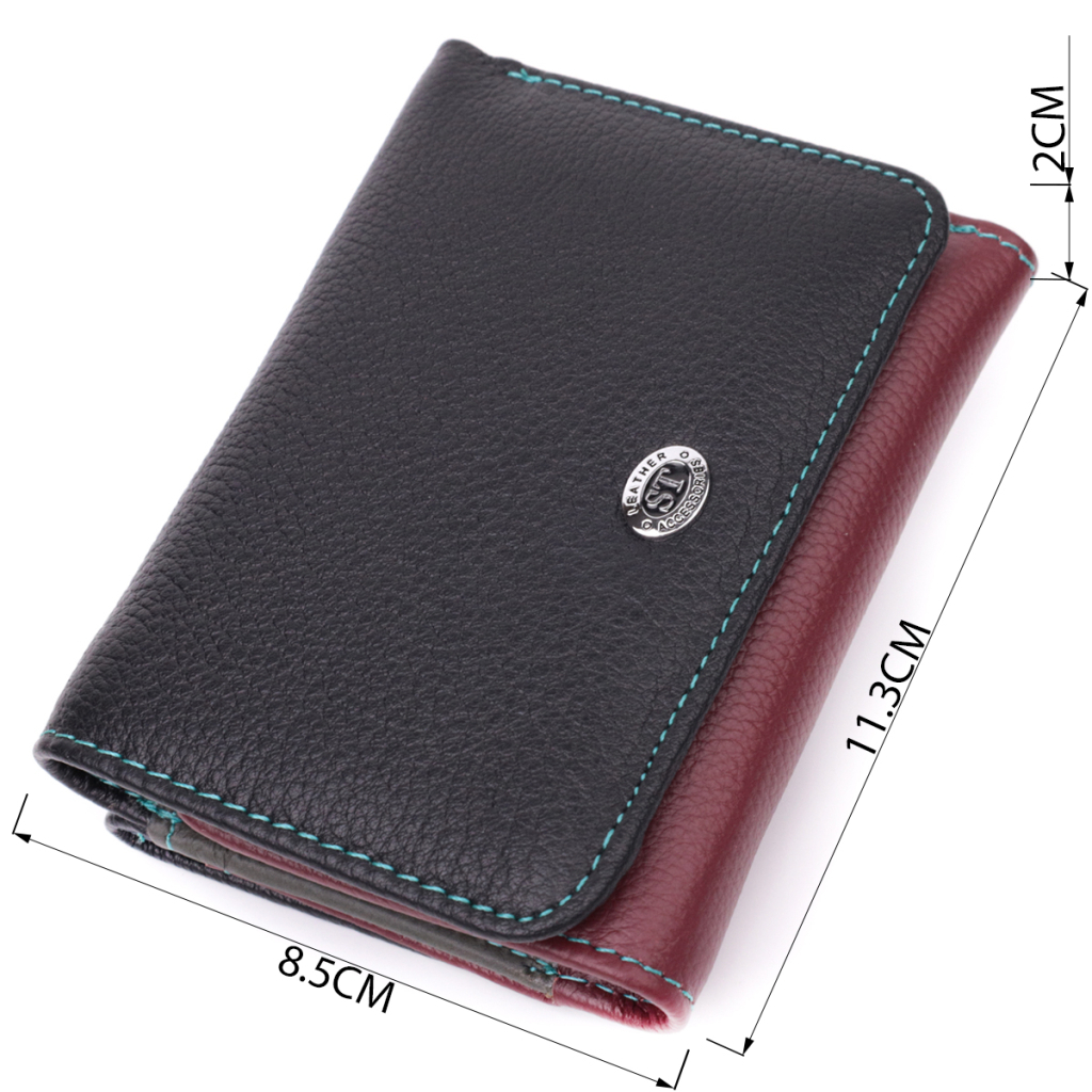 Гаманець ST Leather З натуральної шкіри Різнокольоровий (22497) - зображення 3