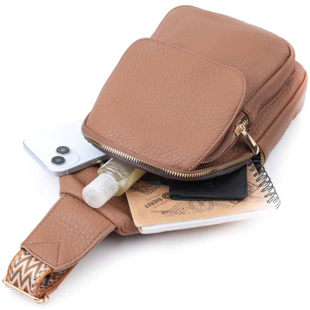 Сумка Vintage Жіноча з однією лямкою через плече з екошкіри Коричнева (22764) - зображення 8