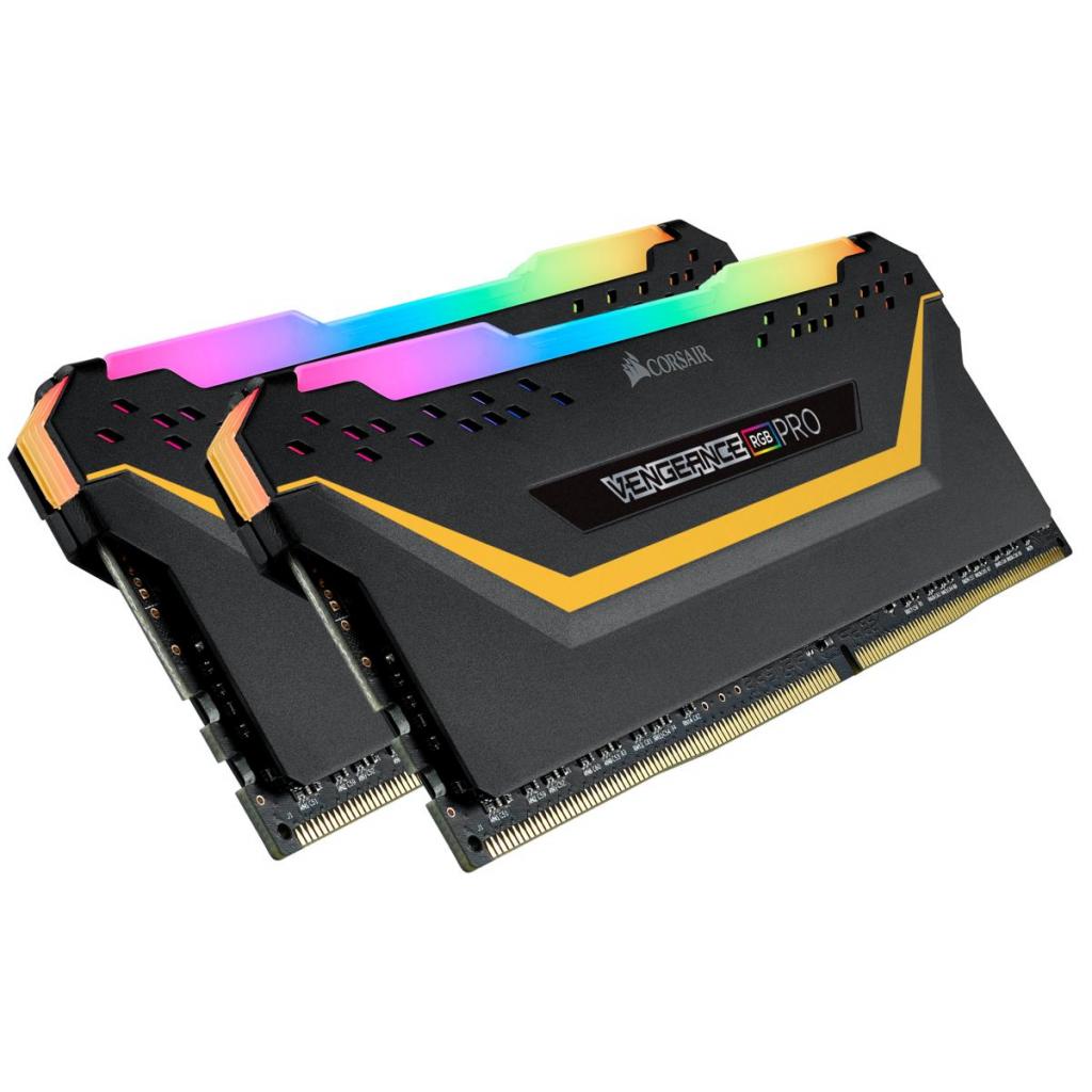 Модуль пам'яті для комп'ютера DDR4 16GB (2x8GB) 3000 MHz Vengeance RGB Pro Black Corsair (CMW16GX4M2C3000C15-TUF) - зображення 4