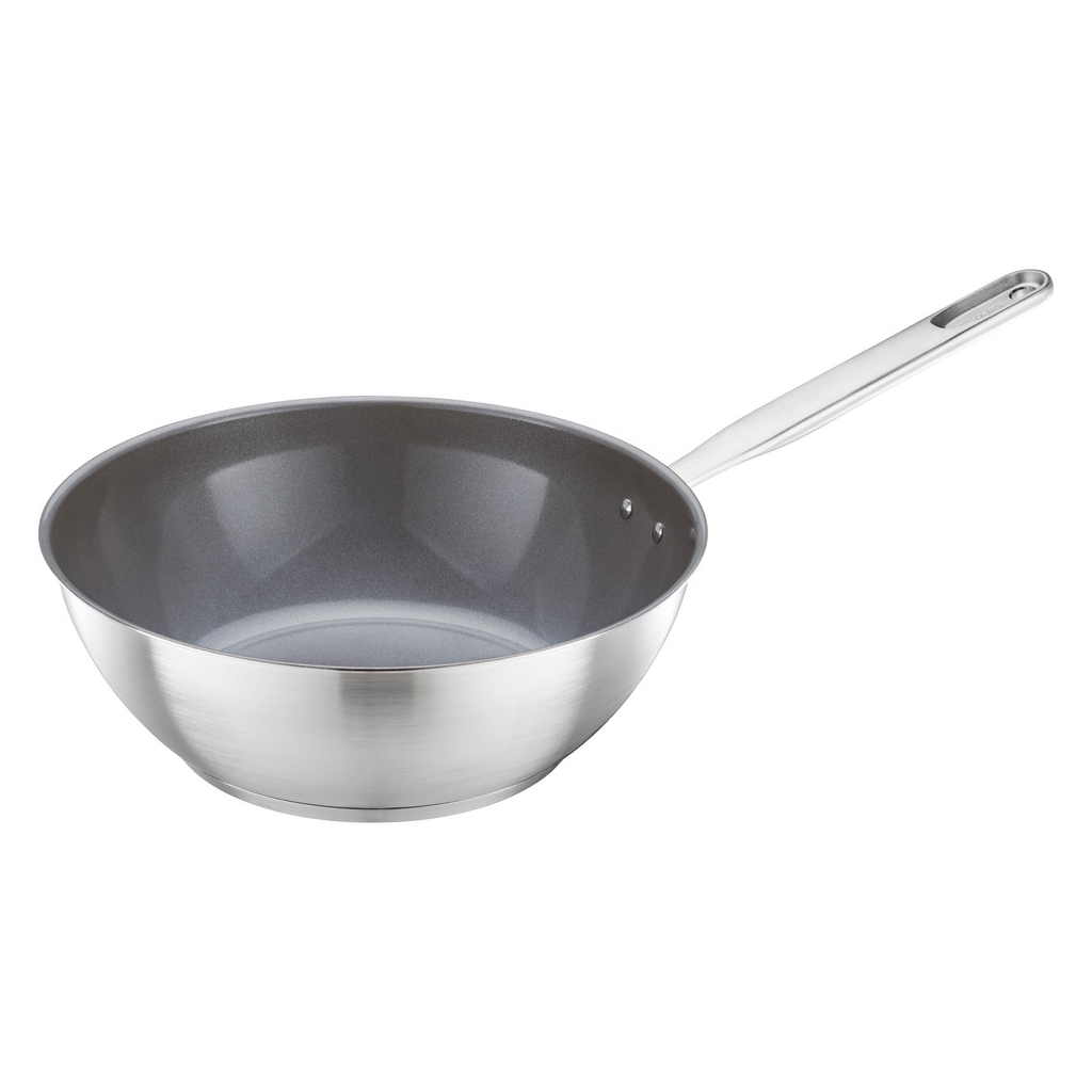 Сковорода Fiskars Вок All Steel 28 см матова (1064747) - зображення 1