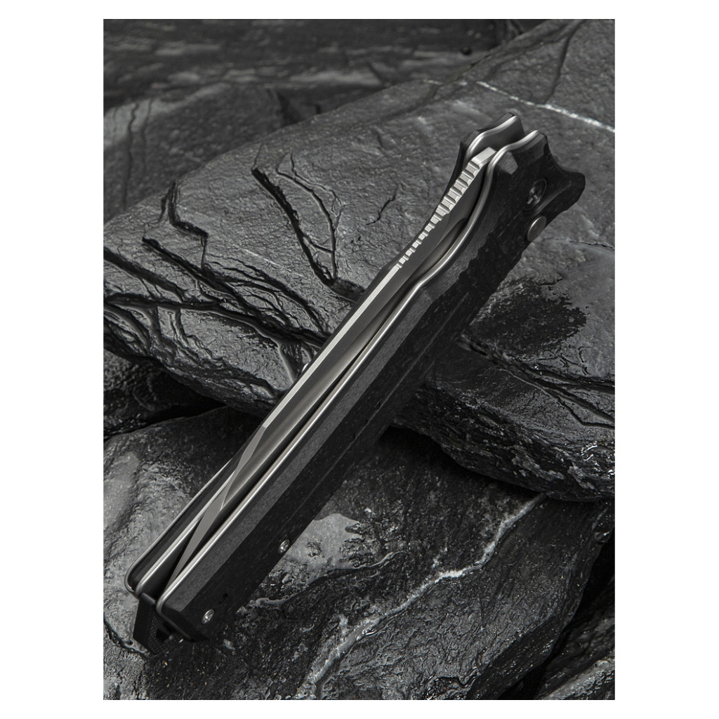 Ніж Civivi Neurohaptic, Bead Blast, чорний G10 (C23080-2) - зображення 10