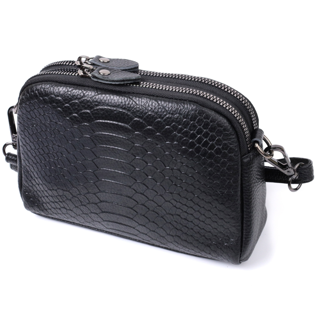 Сумка Vintage З натуральної шкіри Чорна (22799) - зображення 2