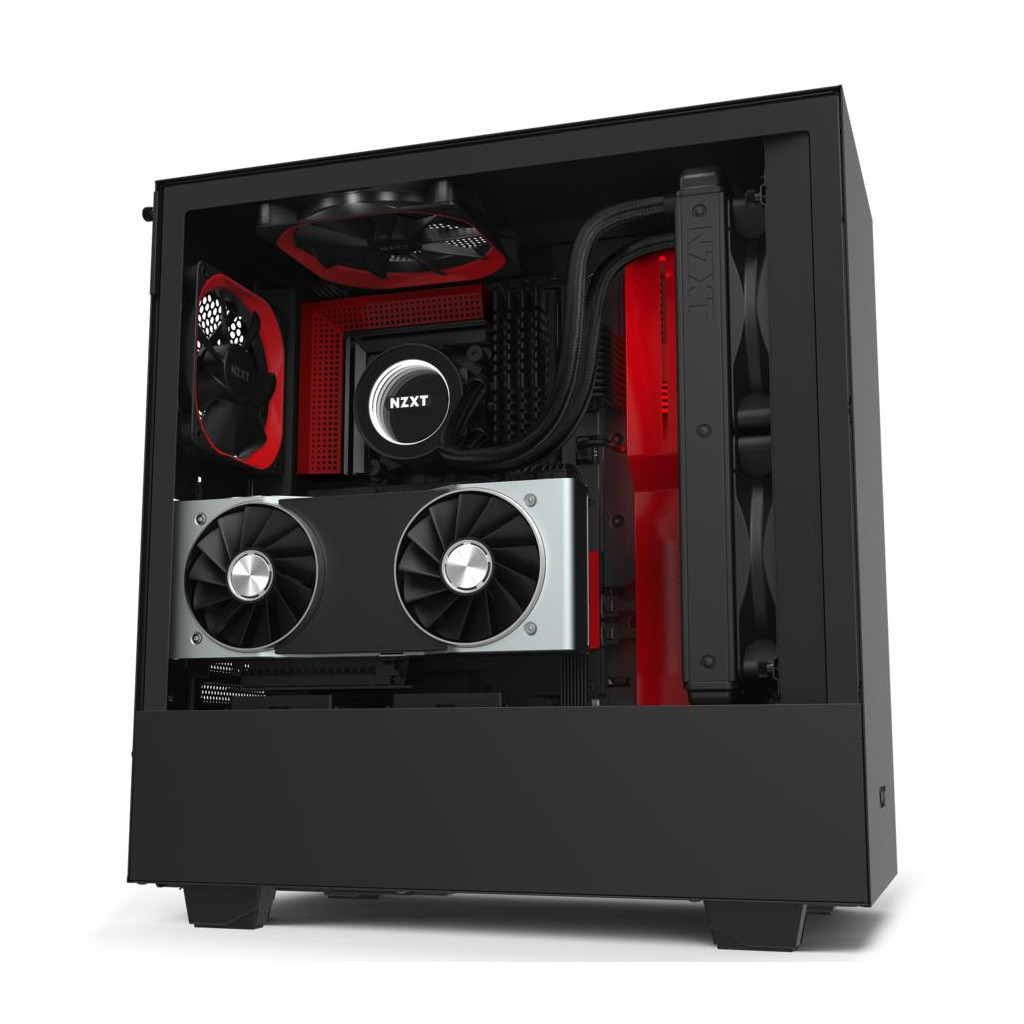 Корпус NZXT H510i Black/Red (CA-H510i-BR) - зображення 12