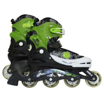 Роликові ковзани Action PAT Green 38-41 PW-117CD (PW-117CD/Green/ 38-41) - зображення 2