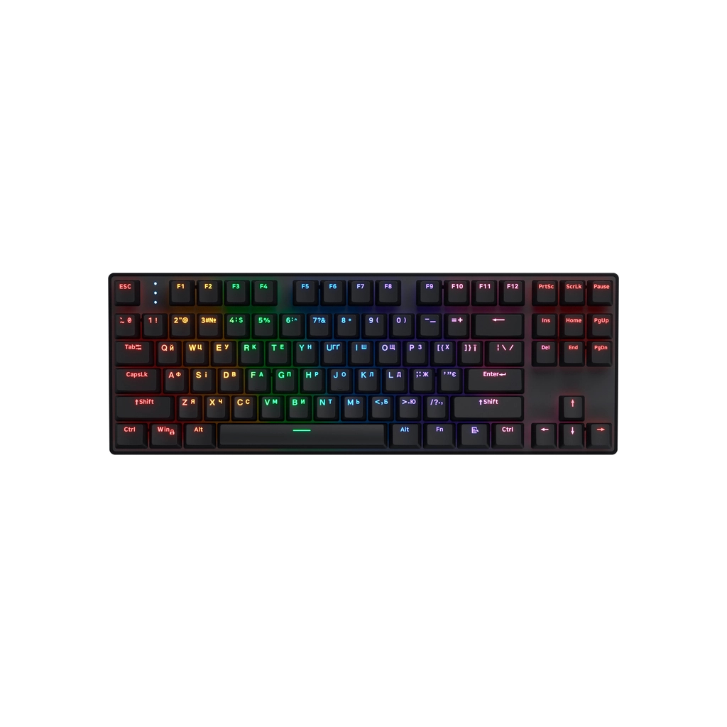 Клавіатура Hator Icefall Mecha TKL Rainbow Wireless/USB Black (HTK287UA) - зображення 1