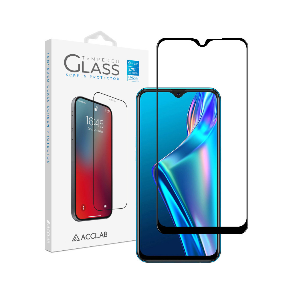Скло захисне ACCLAB Full Glue Oppo A12 (1283126508356) - зображення 1