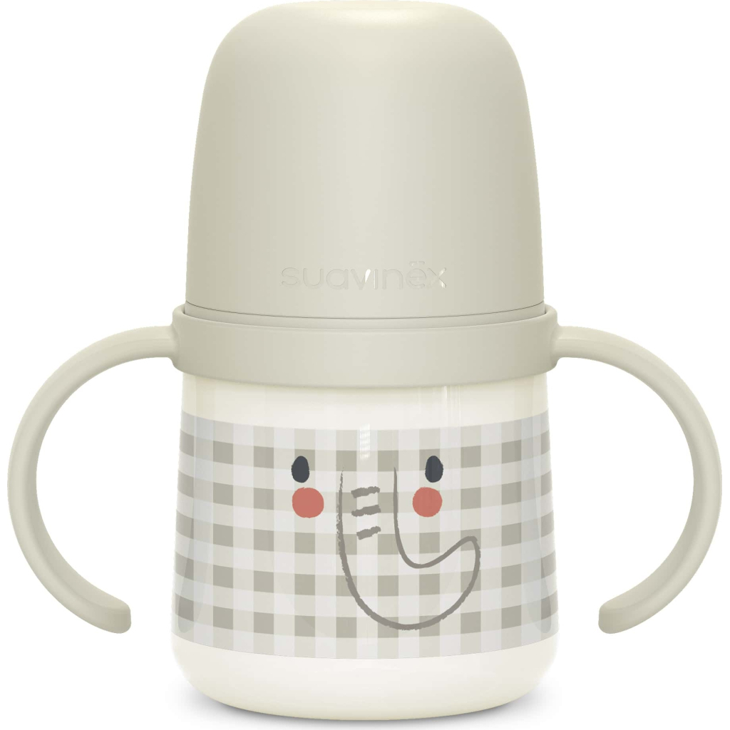 Поїльник-непроливайка Suavinex Night and day з силіконовим носиком, 150 мл, +6 місяців, слоник (308301) - зображення 2
