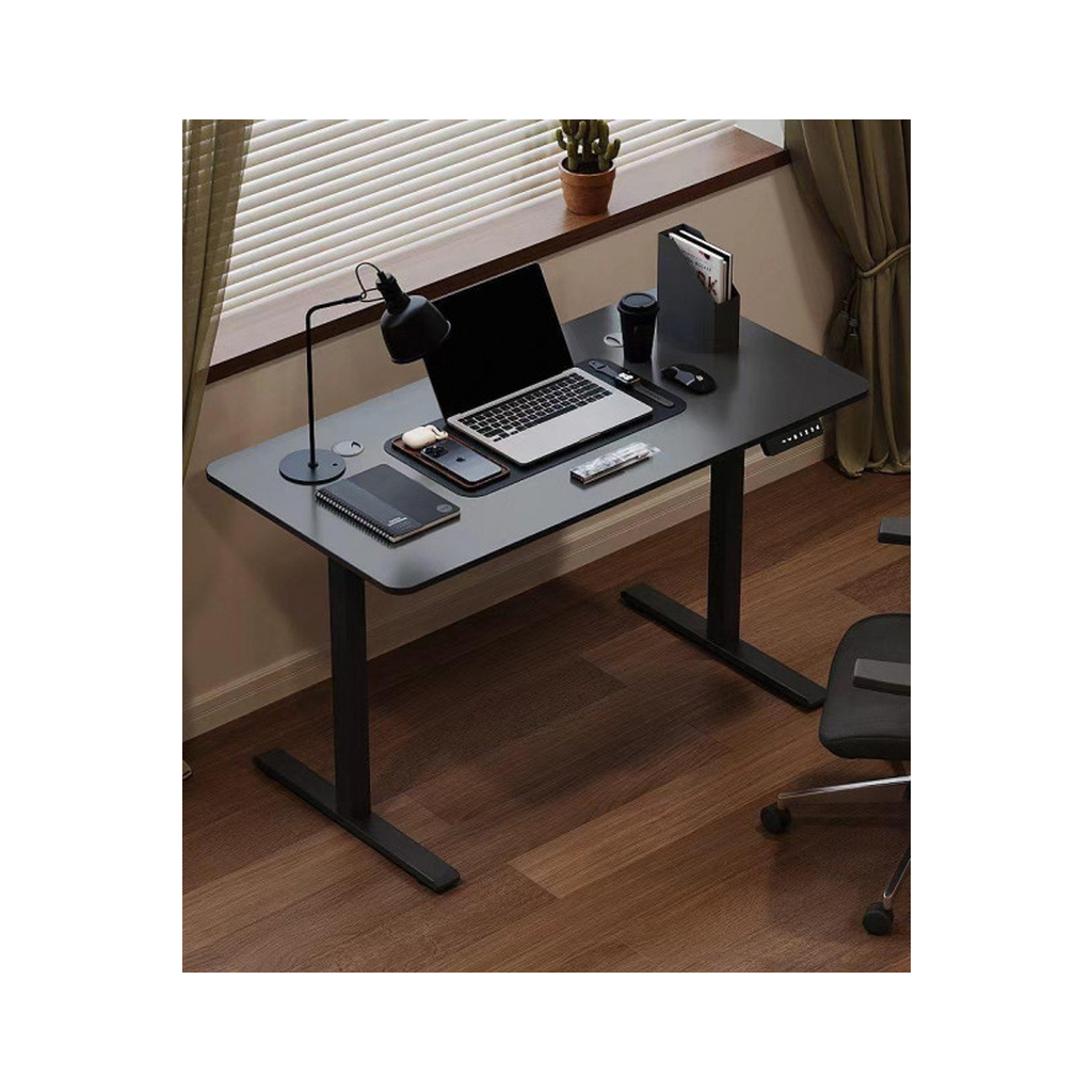 Комп'ютерний стіл GT Racer TY-1219 Black (TY-1219 (120x60x72-117) Black) - зображення 2