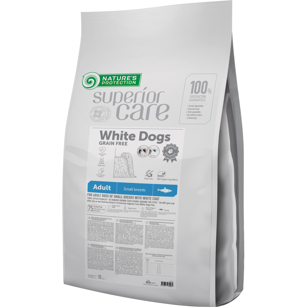 Сухий корм для собак Nature's Protection Superior Care White Dogs Grain Free Herring Adult 10 кг (NPSC47440) - зображення 1