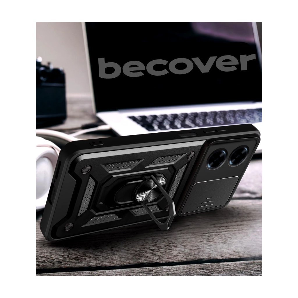 Чохол до мобільного телефона BeCover Military ZTE Blade A34 Black (712173) - зображення 3