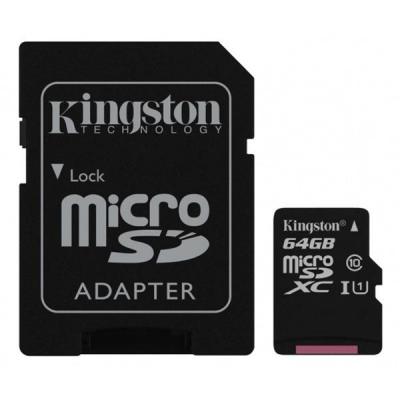 Карта пам'яті Kingston 64GB microSDXC class 10 UHS-I Canvas Select (SDCS/64GB) - зображення 1