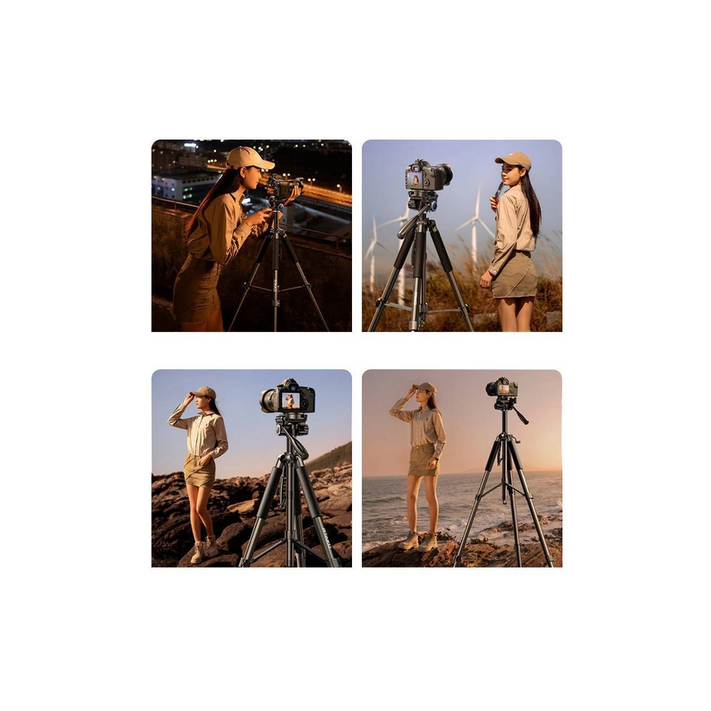 Штатив RTAKO VT-990S 1.9M HEXAGONAL PHOTOGRAPHY TRIPOD Black (6942063201724) - зображення 7