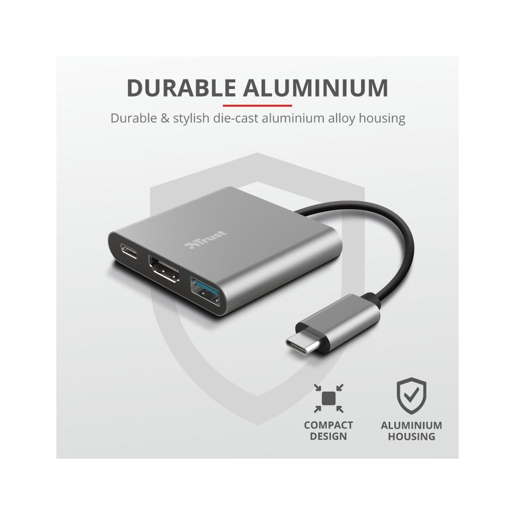 Концентратор Trust Dalyx 3-in-1 Multiport USB-C (23772) - изображение 10