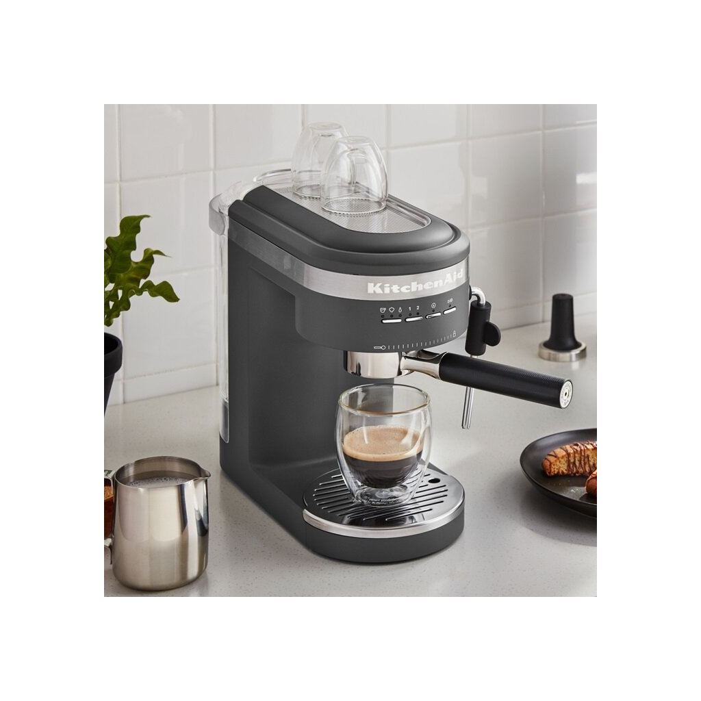 Ріжкова кавоварка еспресо KitchenAid 5KES6503EBK - зображення 7