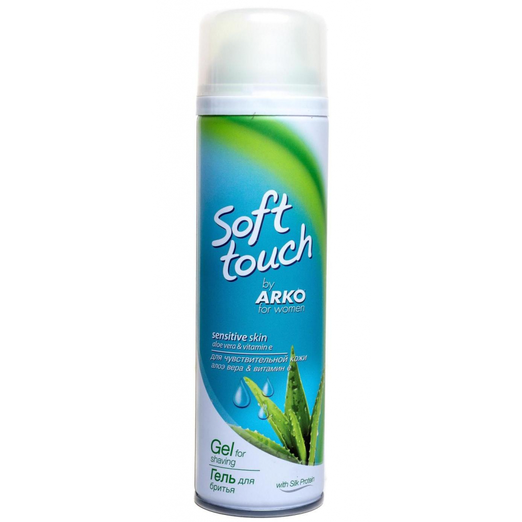Гель для гоління ARKO Soft Touch Sensetive Skin 200 мл (8690506445171) - изображение 1