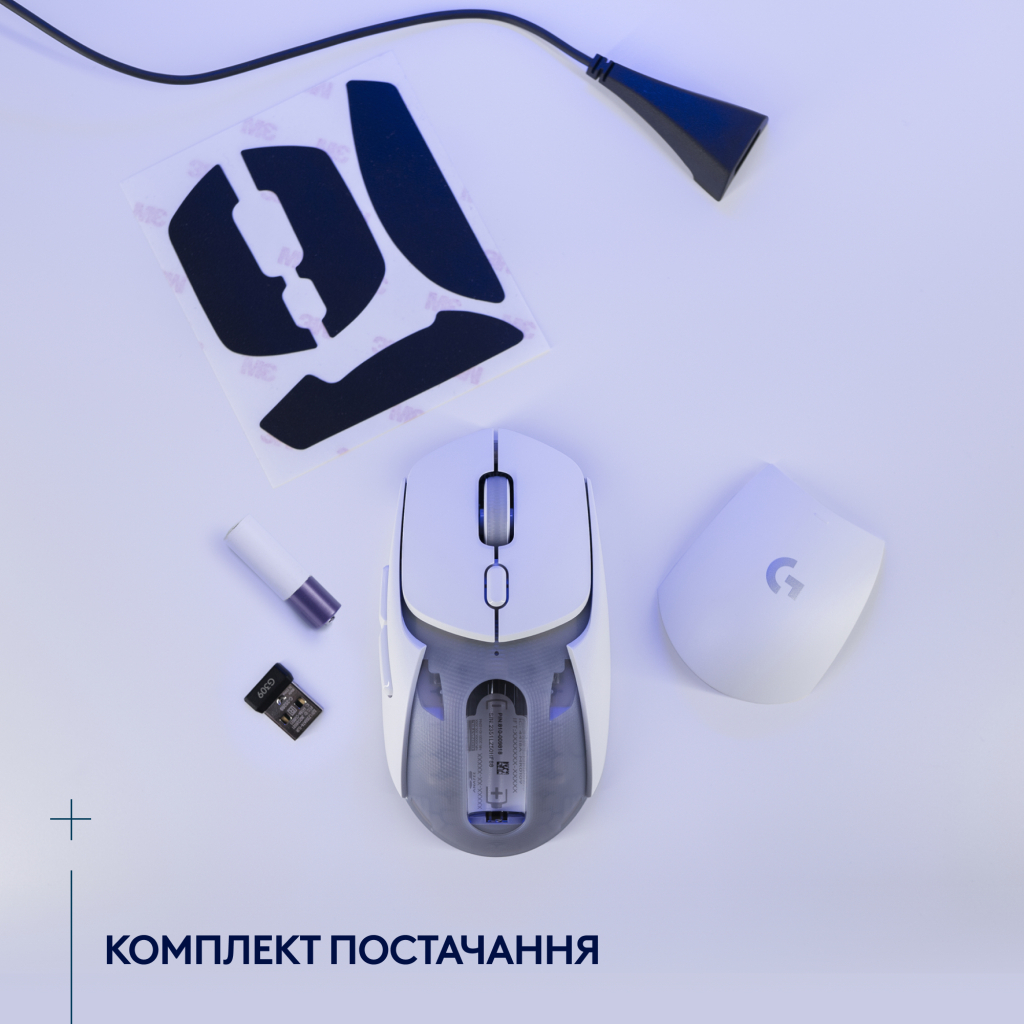 Мишка Logitech G309 Lightspeed Wireless/Bluetooth White (910-007207) - зображення 9