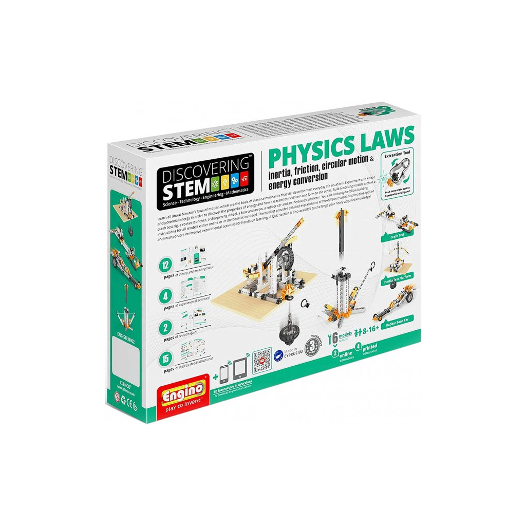 Конструктор Engino Stem Закон Ньютона та Похилі площини (STEM902) - зображення 1