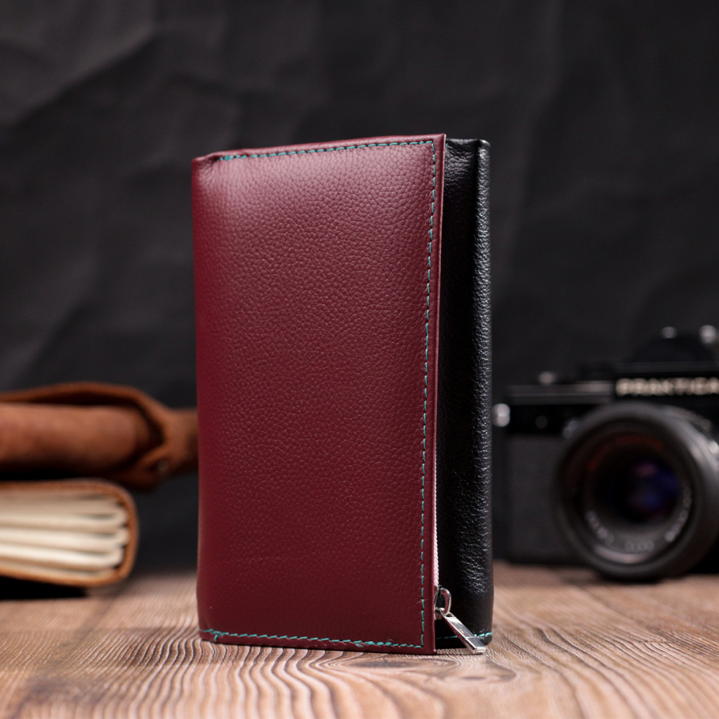 Гаманець ST Leather Шкіряний Різнокольоровий (19444) - зображення 9