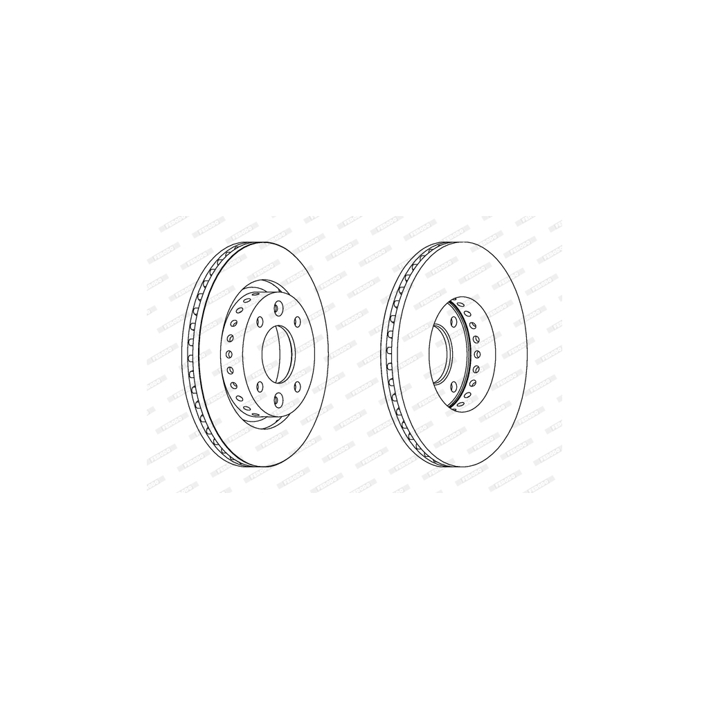 Гальмівний диск FERODO DDF1397 - зображення 1