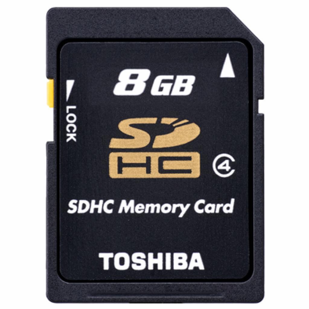 Карта пам'яті Toshiba 8Gb SDHC class 4 (SD-K08GJ(BL5) - зображення 1