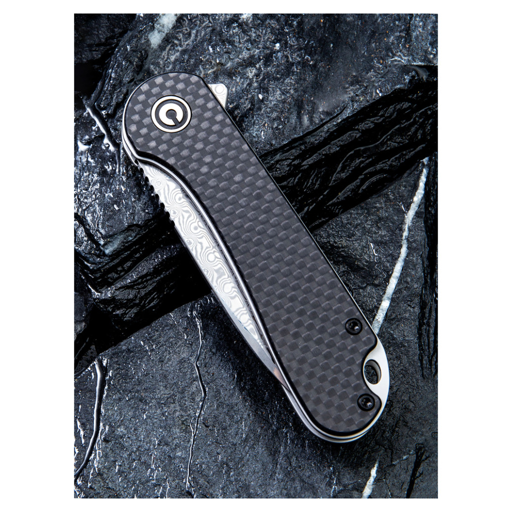 Ніж Civivi Elementum, Damascus, Carbon Fiber/G10 (C907DS) - зображення 11