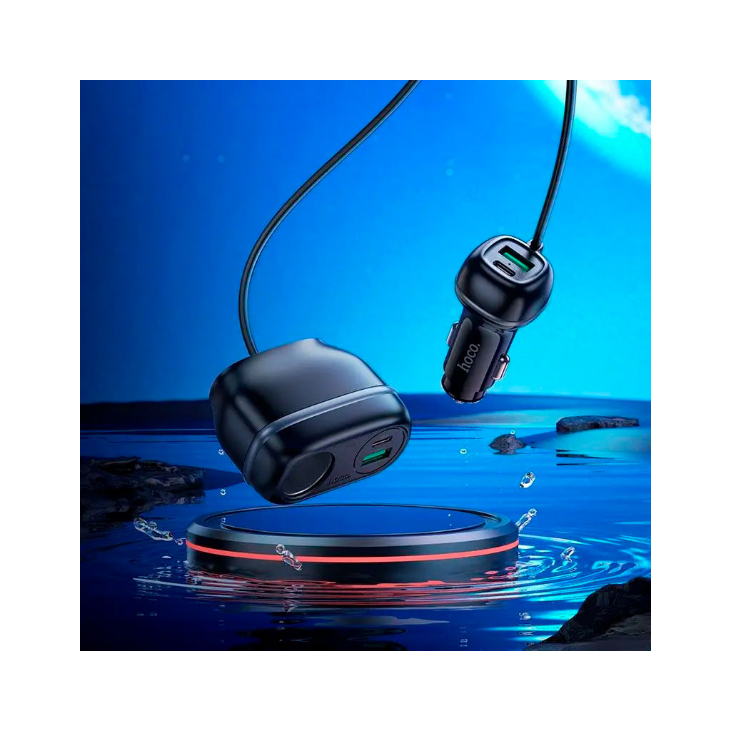 Зарядний пристрій HOCO HOCO Z59A Rank 96W 2xUSB + 2xUSB Black (6942007641517) - зображення 8