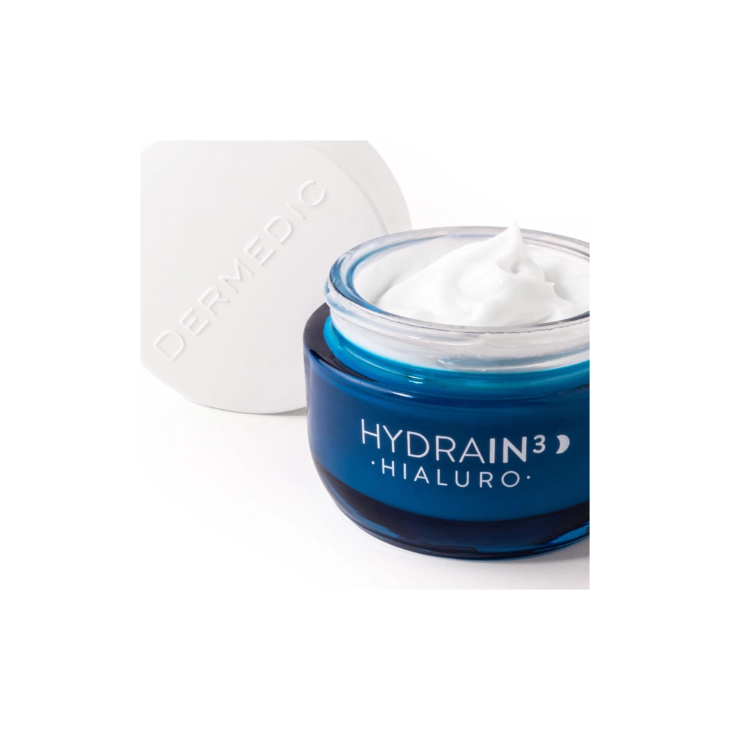 Крем для обличчя Dermedic Hydrain 3 Hialuro Відновлювальний Нічний 50 мл (5901643176242) - изображение 3