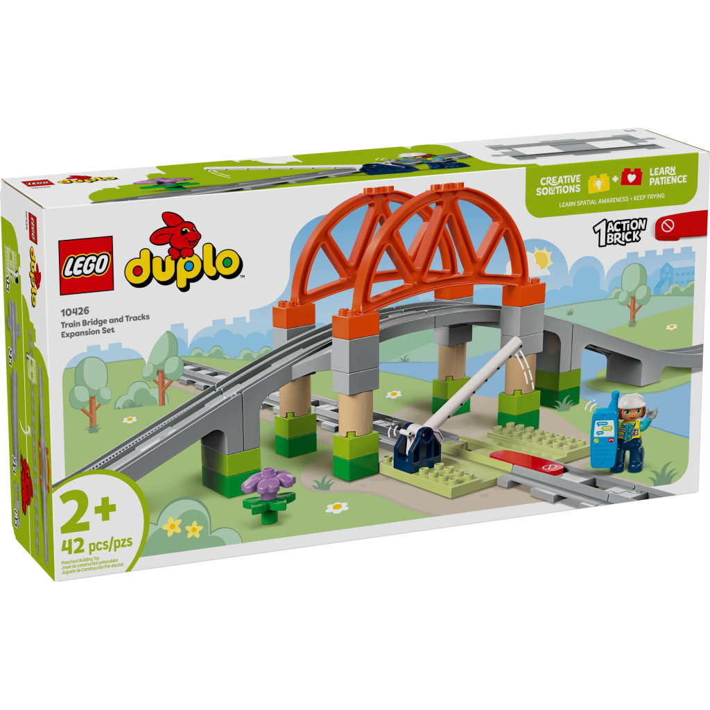 Конструктор LEGO DUPLO Town Додатковий набір. Залізничний міст і колії (10426) - зображення 1