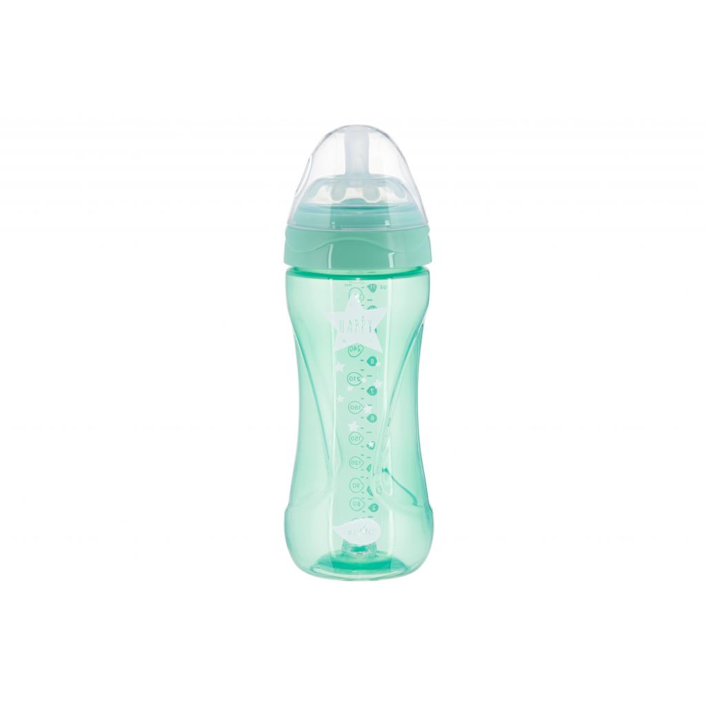 Пляшечка для годування Nuvita Mimic Cool 330мл зелена (NV6052GREEN) - зображення 1