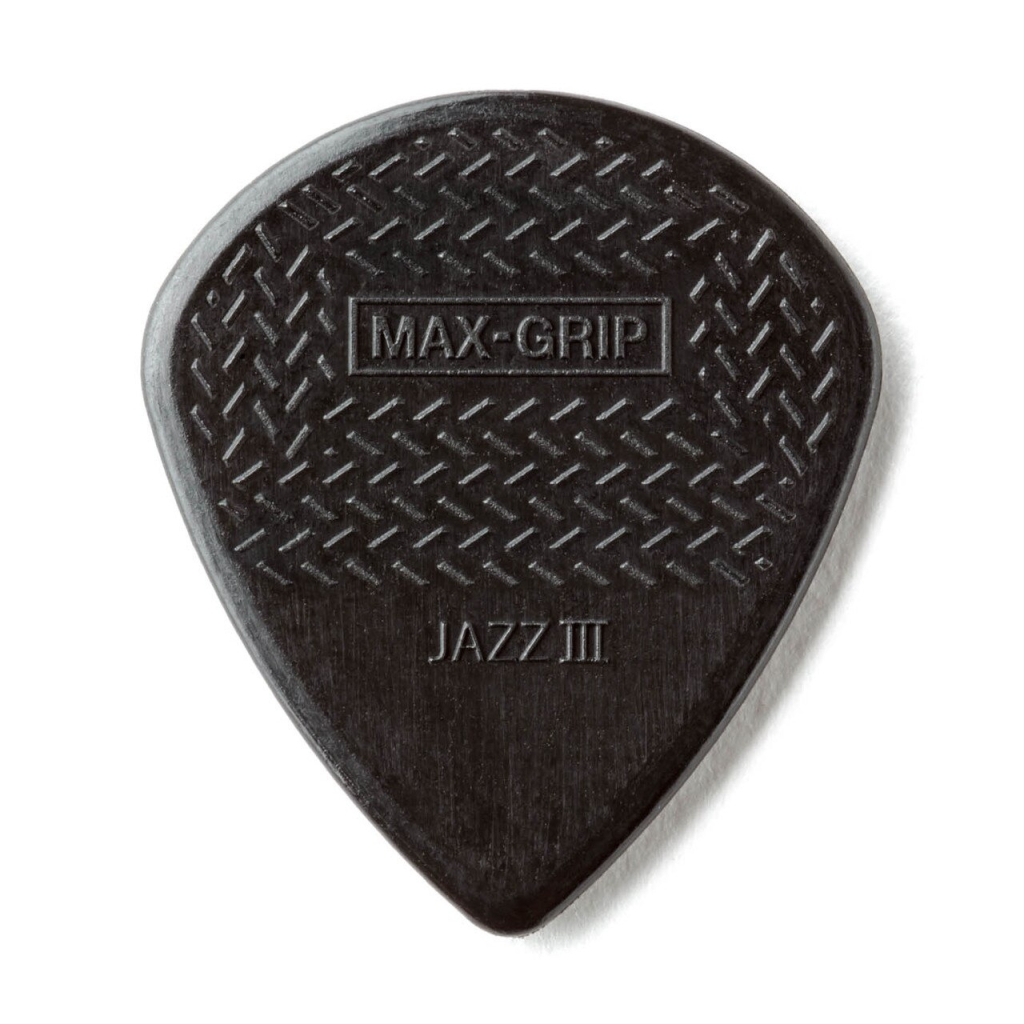 Медіатор Jim Dunlop Max-Grip Jazz III Stiffo Pick 6 шт. (471P3S) - изображение 1