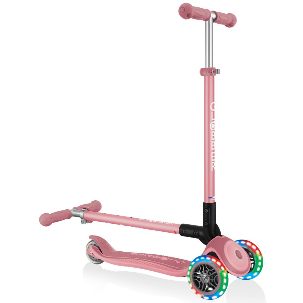 Самокат Globber Primo Foldable Plus Lights пастельно-рожевий (439-210) - зображення 8
