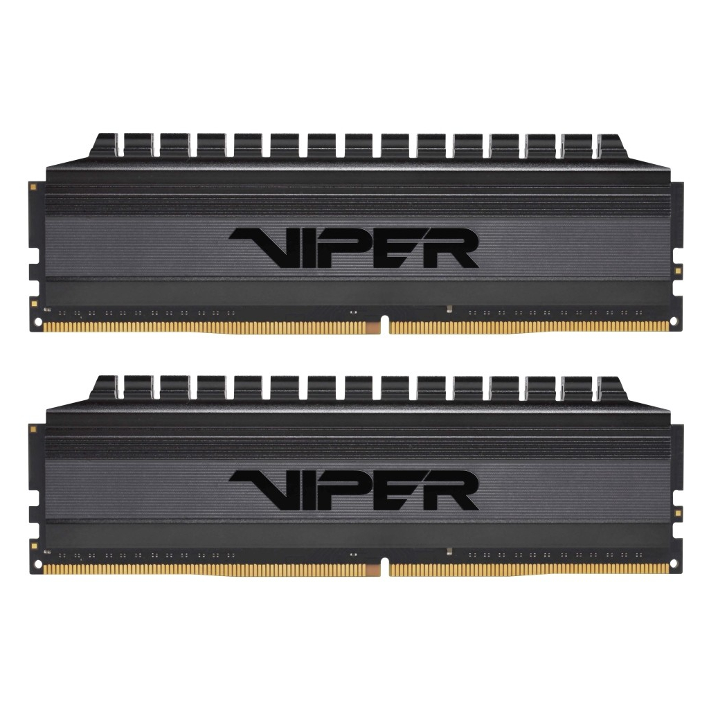 Модуль пам'яті для комп'ютера DDR4 32GB (2x16GB) 3000 MHz Viper 4 Blackout Patriot (PVB432G300C6K) - зображення 1
