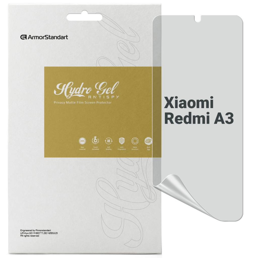 Плівка захисна Armorstandart Anti-spy Xiaomi Redmi A3 (ARM74460) - зображення 1