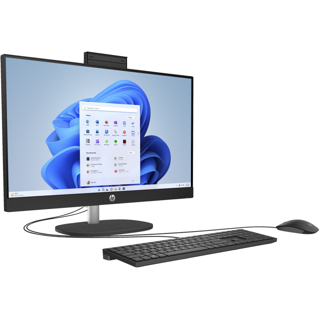Комп'ютер HP 24-cr1007ua AiO / Ultra5-125U, 16, 512, WiFi, Cam, K&M (AE0P6EA) - зображення 2