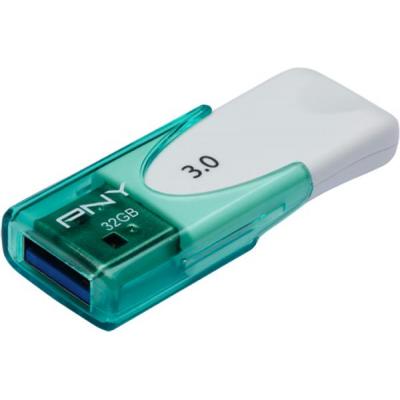 USB флеш накопичувач PNY flash 32GB Attache4 Green USB 3.0 (FD32GATT430-EF) - зображення 2