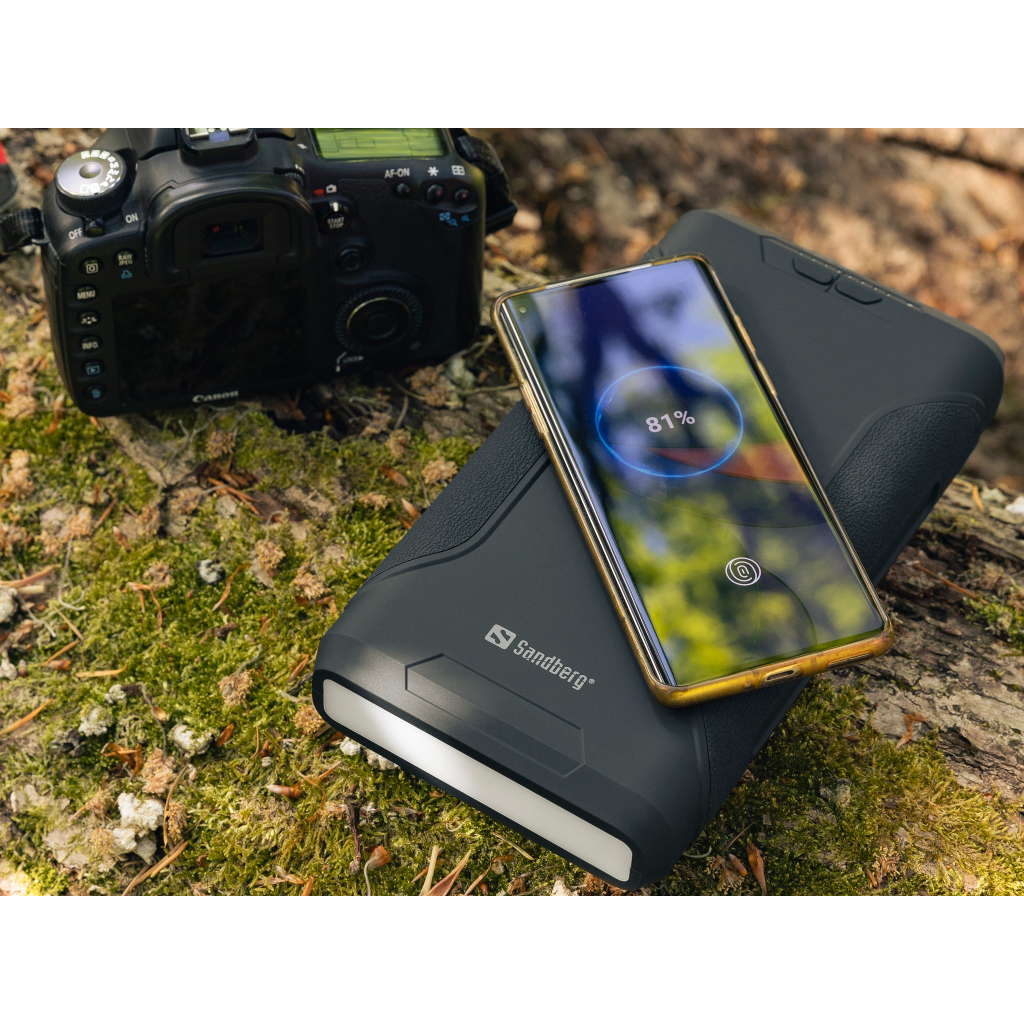 Батарея універсальна Sandberg 72000mAh, Survivor, DC/70W, PD/60W, QC3.0/18W, Cigar Lighter,Wireless (420-64) - зображення 6