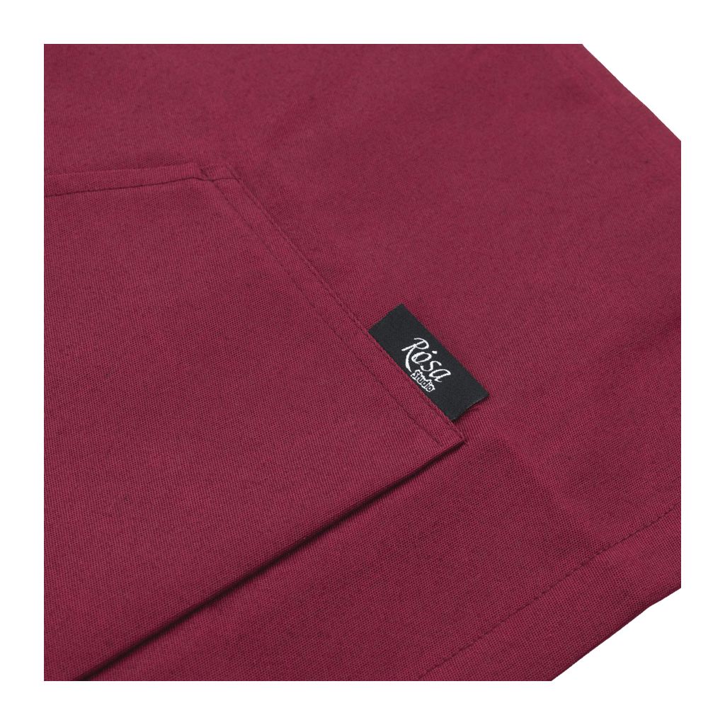 Фартух для творчості Rosa дорослий, 76*70см, бордо, грета (4823098542124) - зображення 4