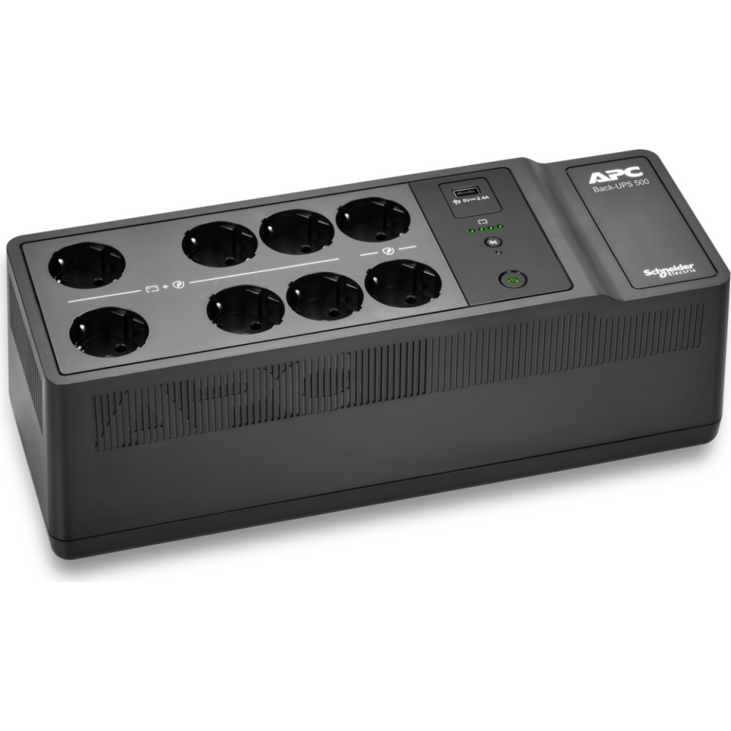 Пристрій безперебійного живлення APC Back-UPS 550VA, 300W (BE500G2-GR) - зображення 1