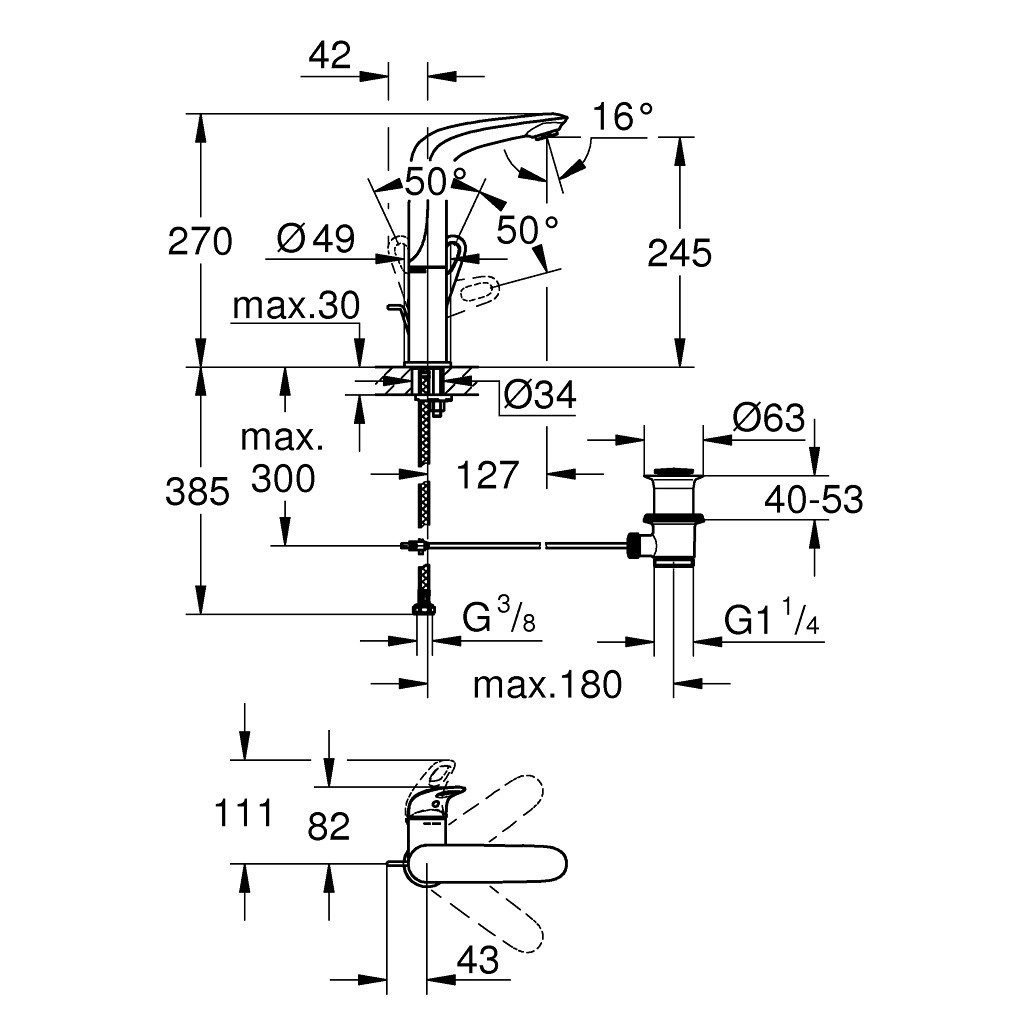 Змішувач Grohe Eurostyle (23569003) - зображення 5