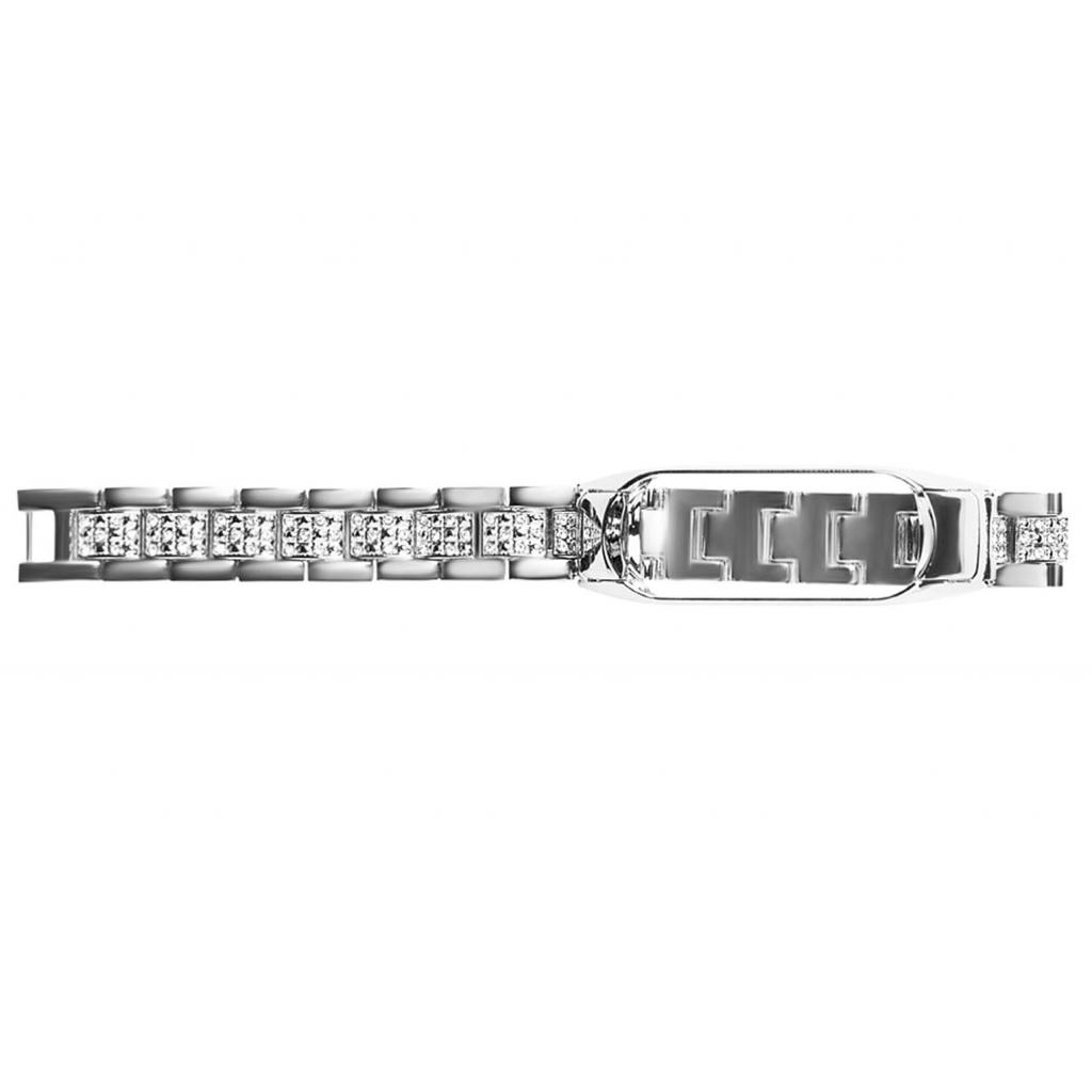 Ремінець до фітнес браслета XoKo Metal для Xiaomi Mi Band 3/4 Silver Diamond (XK-XM-NV-SLDM) - зображення 3
