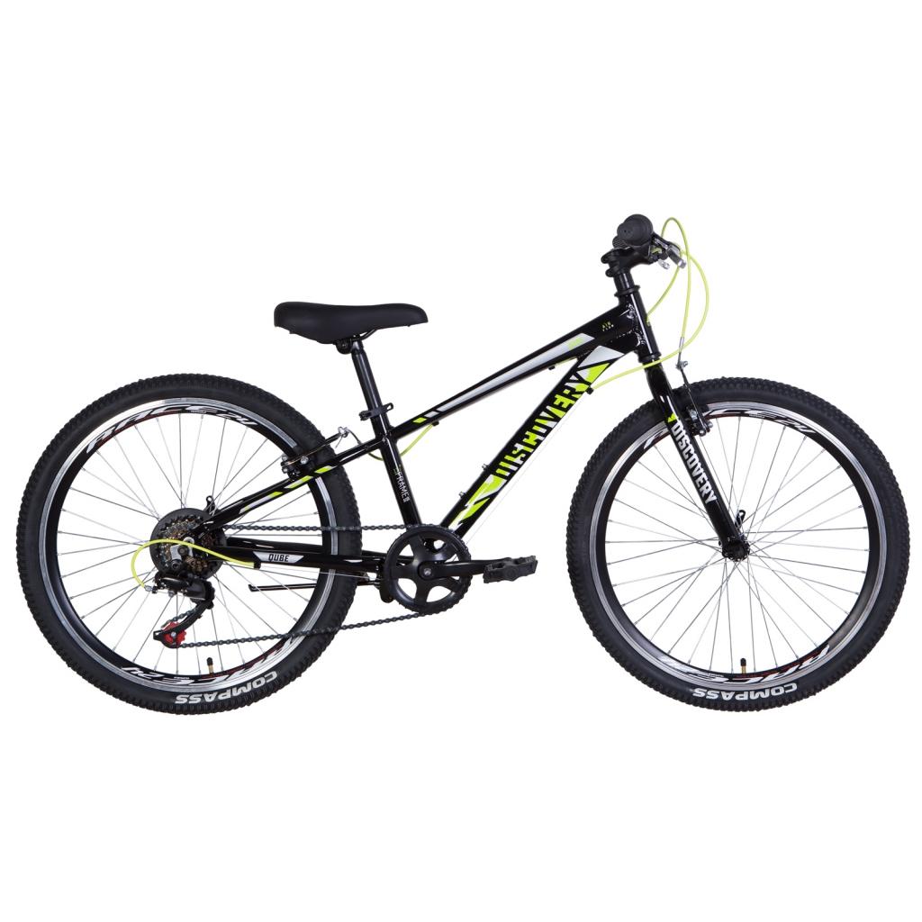 Велосипед Discovery 24" QUBE рама-11,5" 2021 Black/Orange (OPS-DIS-24-270) - зображення 1