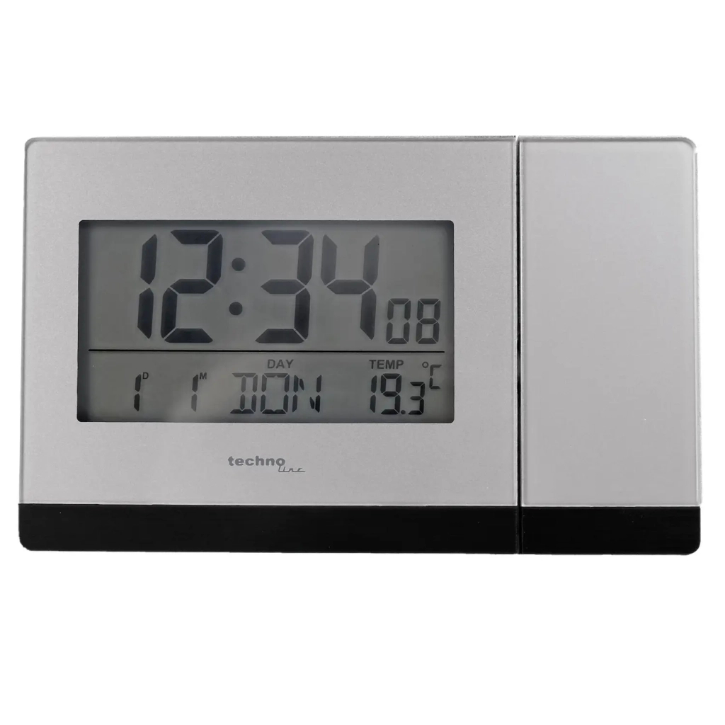 Настільний годинник Technoline WT538 проекційний Silver/Anthracite (DAS301198) - зображення 2