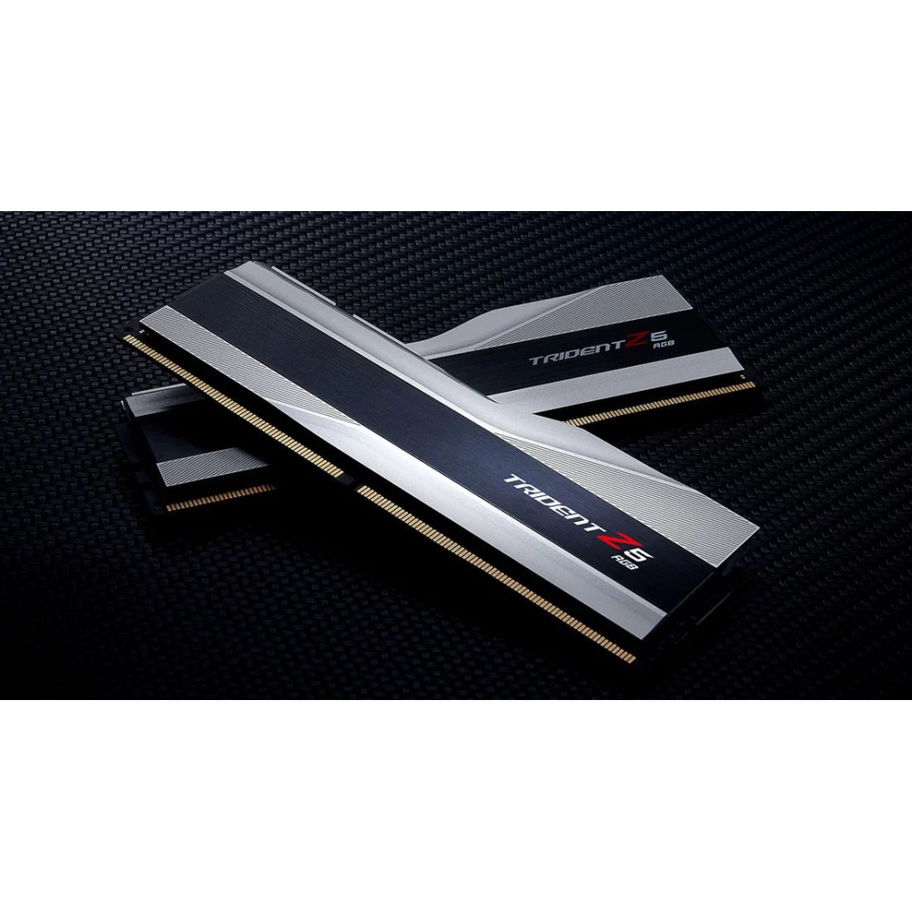 Модуль пам'яті для комп'ютера DDR5 32GB (2x16GB) 6800 Trident Z5 RGB Silver G.Skill (F5-6800J3445G16GX2-TZ5RS) - зображення 5